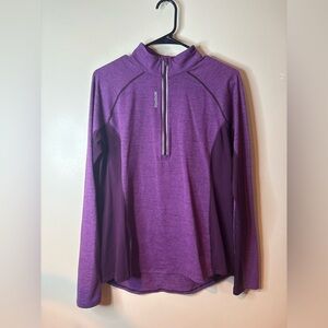 Reebok Purple Speedwick Quarter Zip Jacket NWOT
